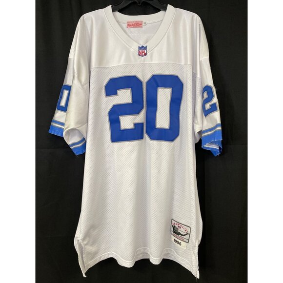 Mitchell & Ness Auth Men's Barry Sanders #20 1996 Detroit Lions SIze 56 SKU 5296